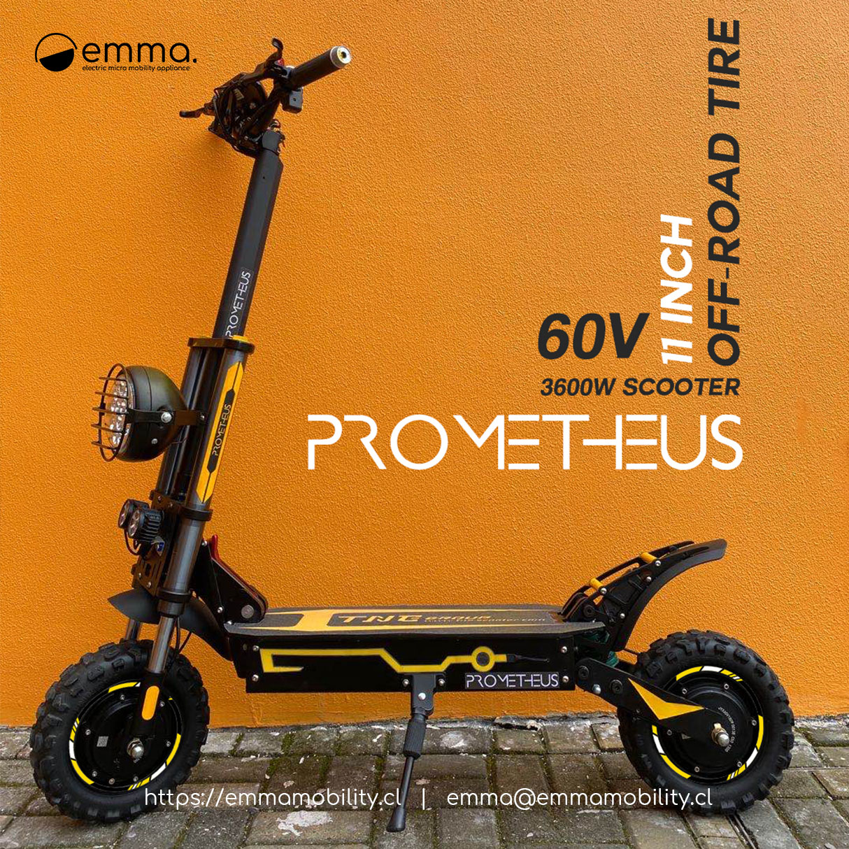 Movilizar paquete simplemente PROMETHEUS Scooter Electrico Off-road 3600W | Emma Mobility